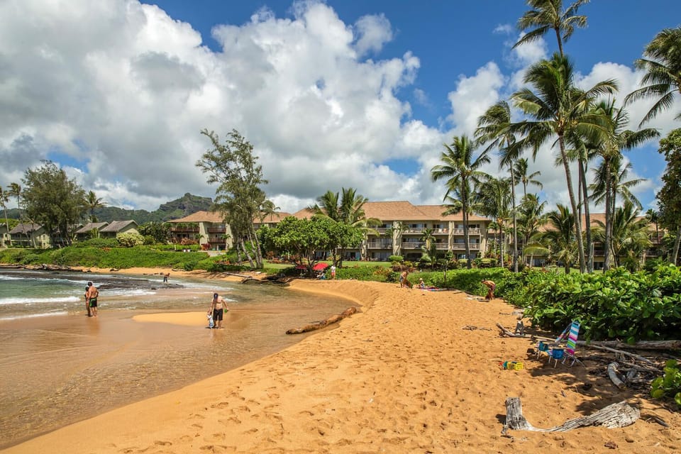 Beach Right Out Front, Lae Nani Buildings in the Distance
