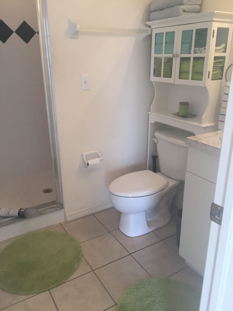 This is the second bath with a full size shower.