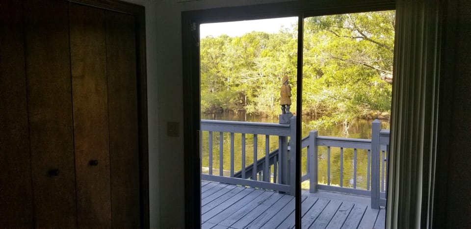 Master bedroom view from the second sliding doors!
