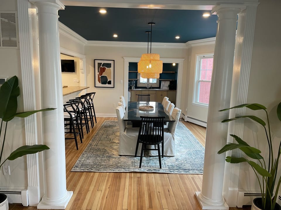 View of dining room from living room 