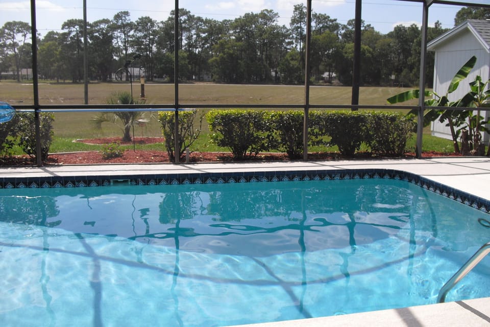 Private heated swimming pool