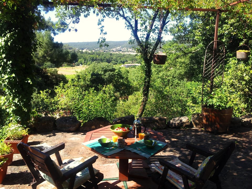 Breakfast view from terrace