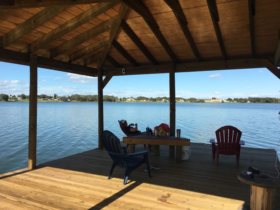 Relaxing on the dock