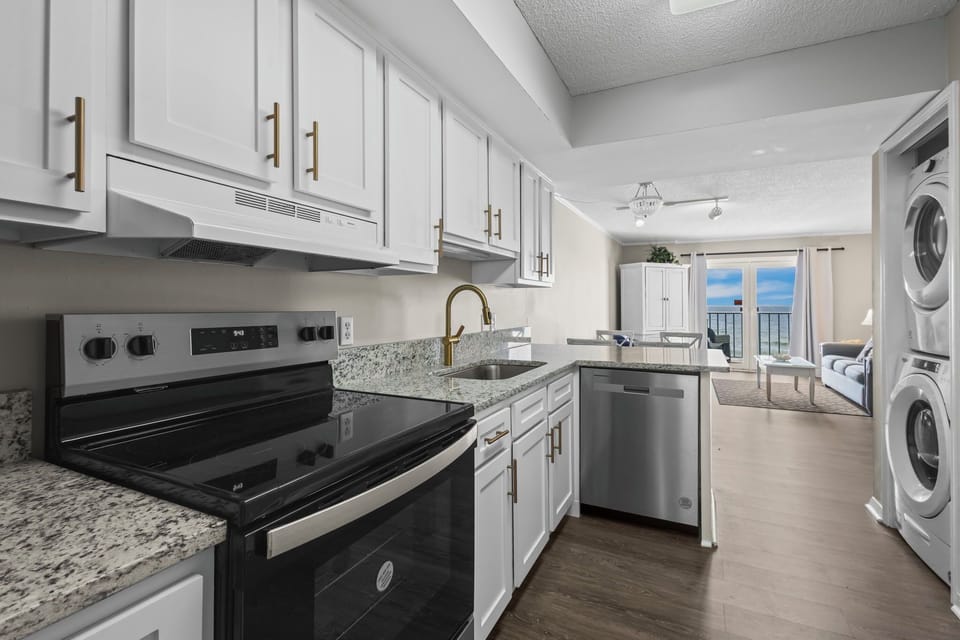 Surf Side Shores 1506 Kitchen with partial gulf views