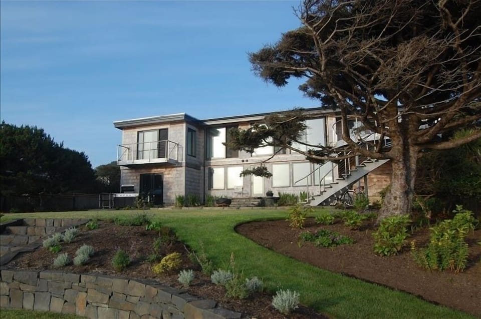 View of the house from the oceanfront side