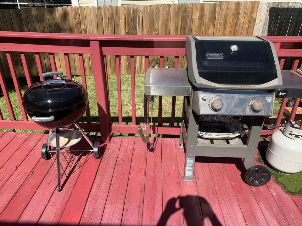 Gas and Charcoal Grill