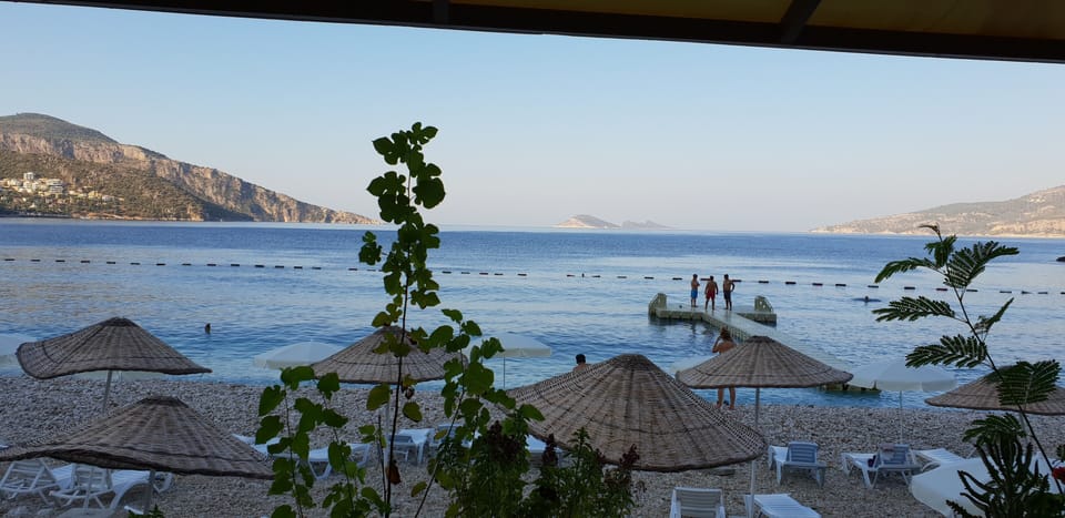 Public beach in Kalkan.