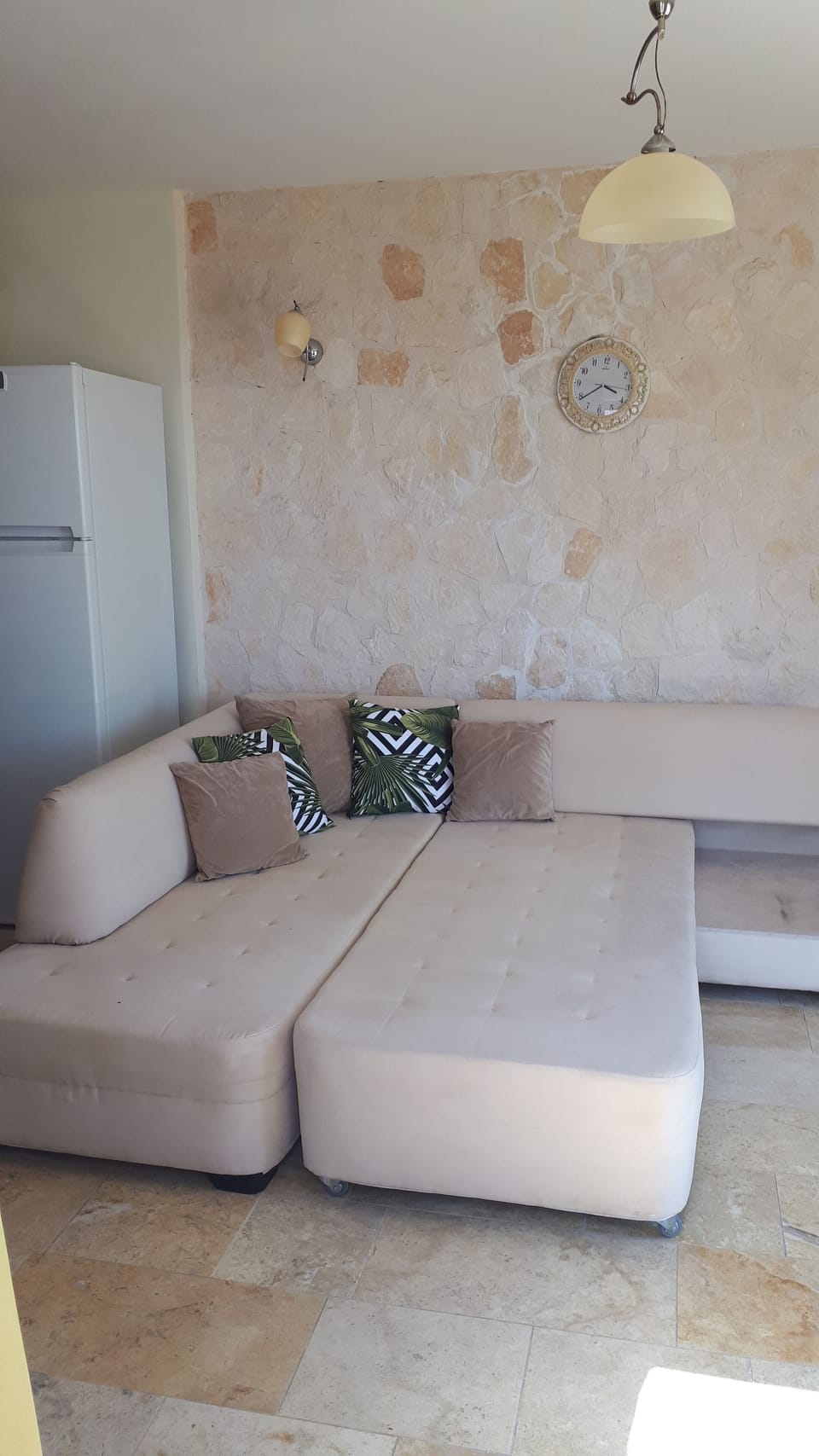Sofa which become a bed for 2 people. 