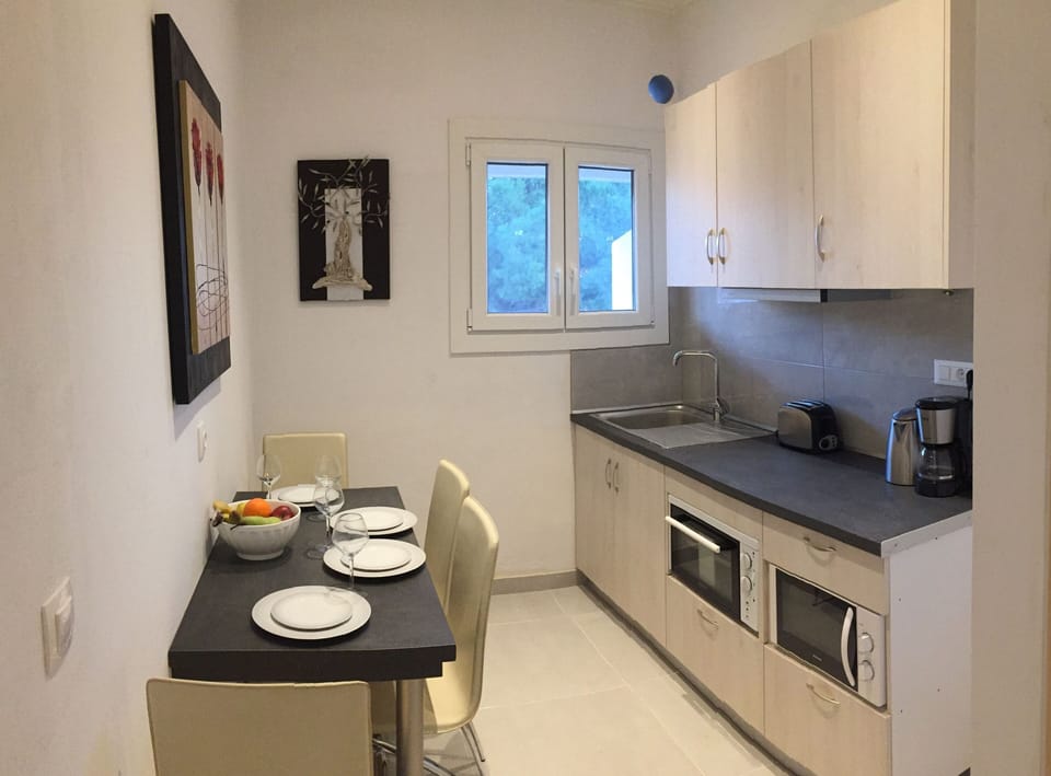 Kitchen area with breakfast table