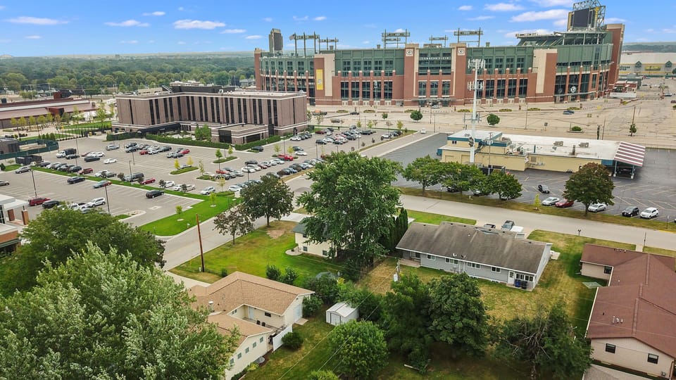 Pack Shack 4 in the shadows of Lambeau and next to Titletown!