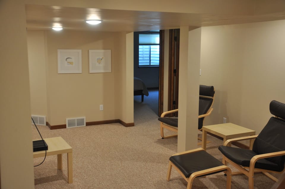 Downstairs TV room 55" TV 