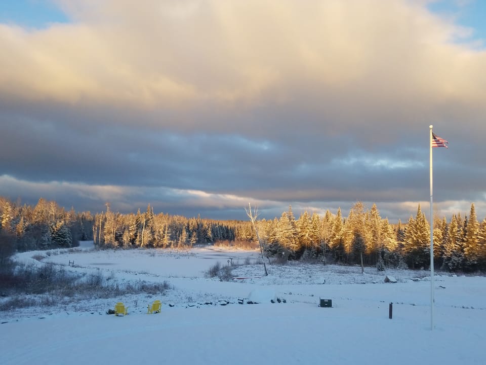 winter sunset