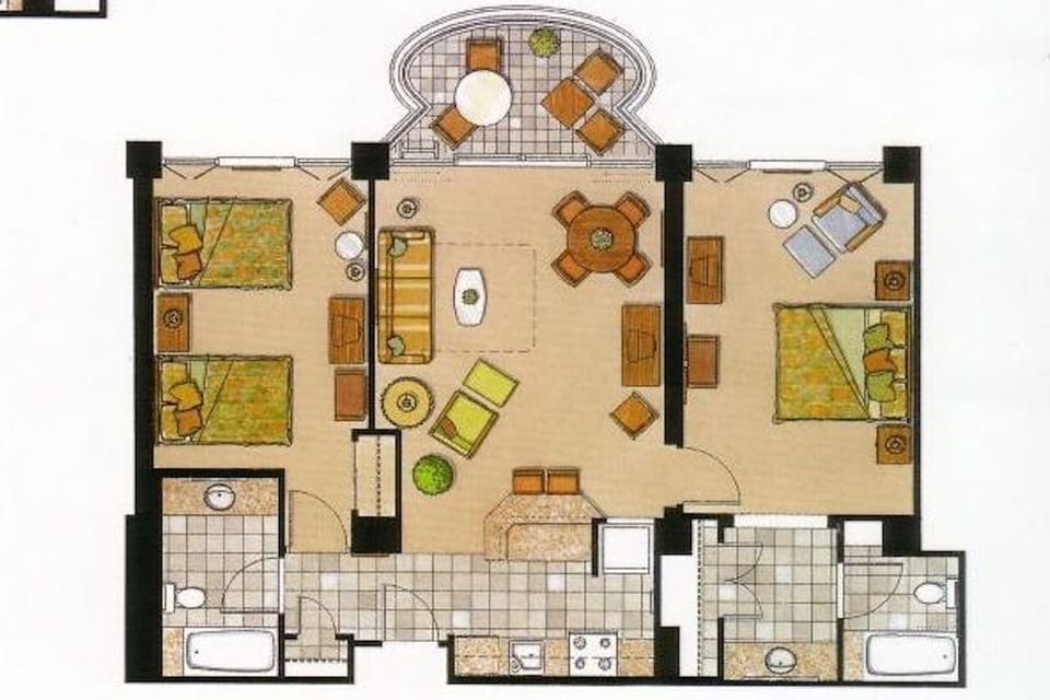 layouts and furnishings may vary