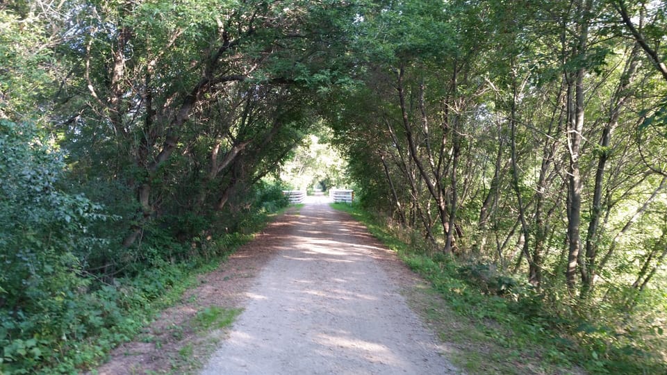 Glacial Drumlin Trail near Villas. 47 miles of flat biking to Lake & Brewery!