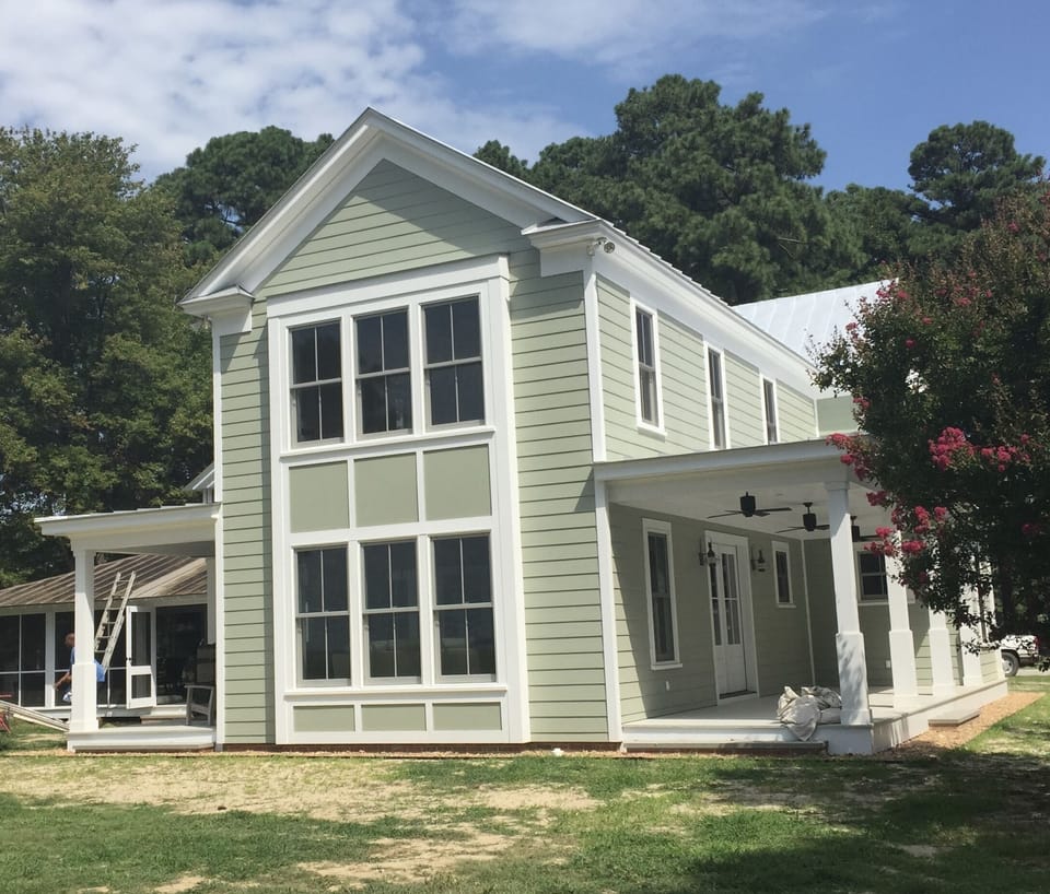 house viewed from beach