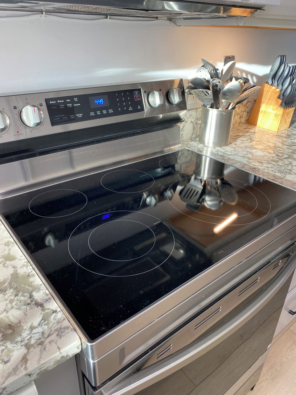 Brand new stove with convection oven. 