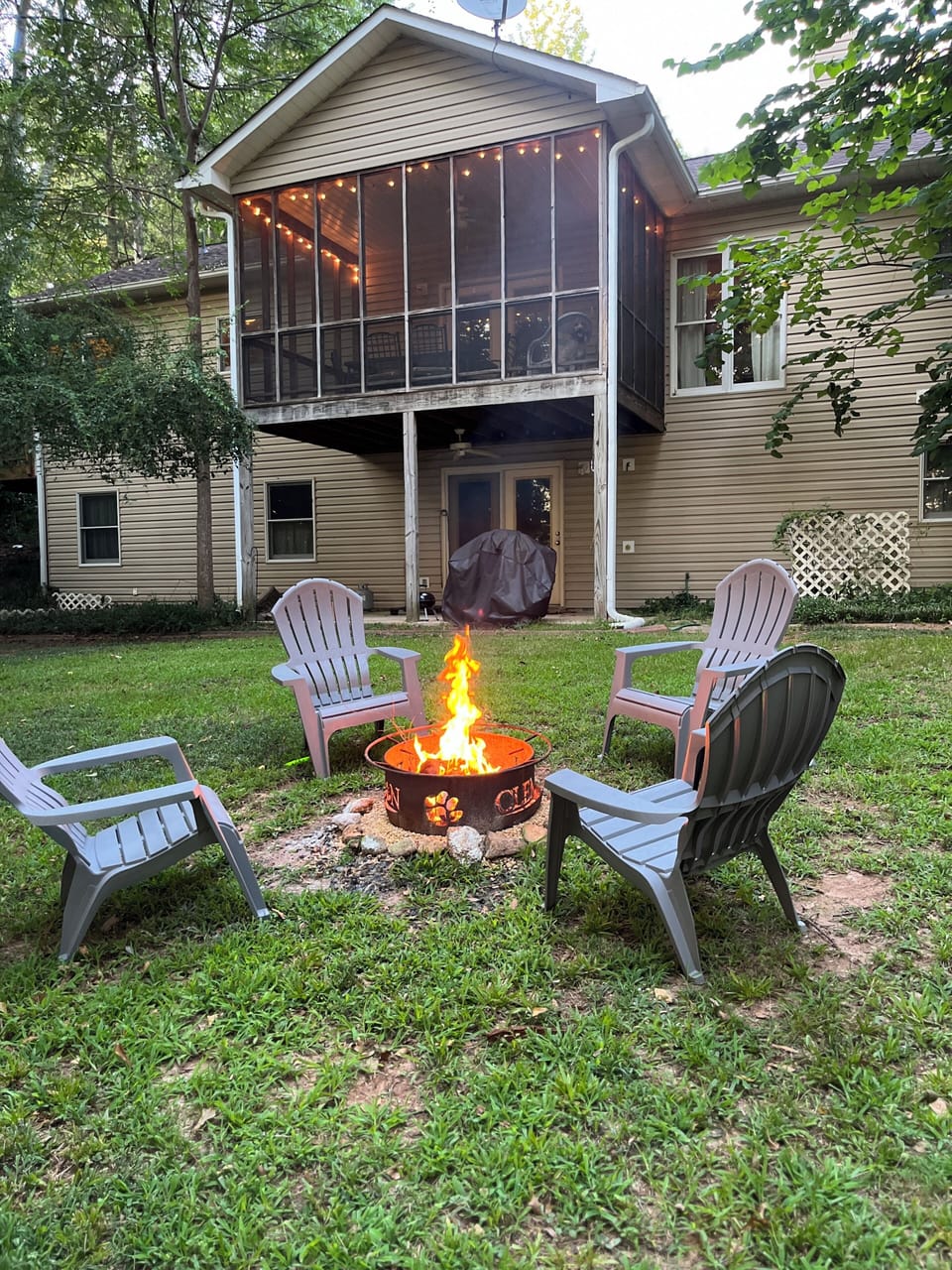 Fire Pit House View