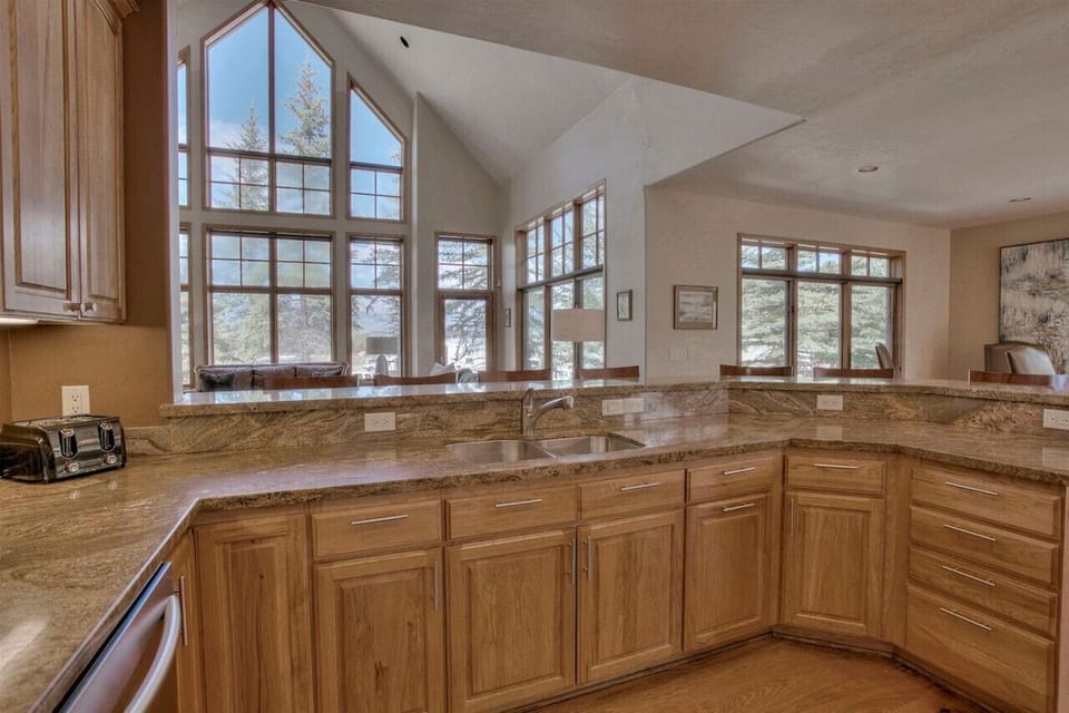 Prepare a chef quality meal in the spacious kitchen