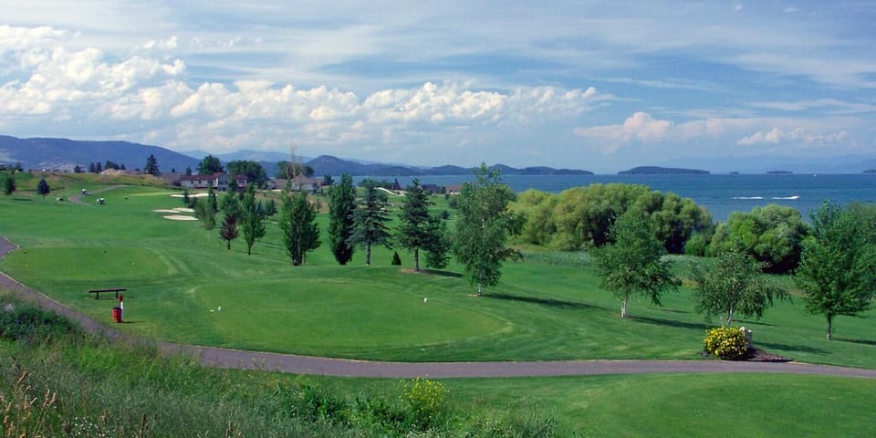 Enjoy 27 holes of Golf at Polson Bay Course.