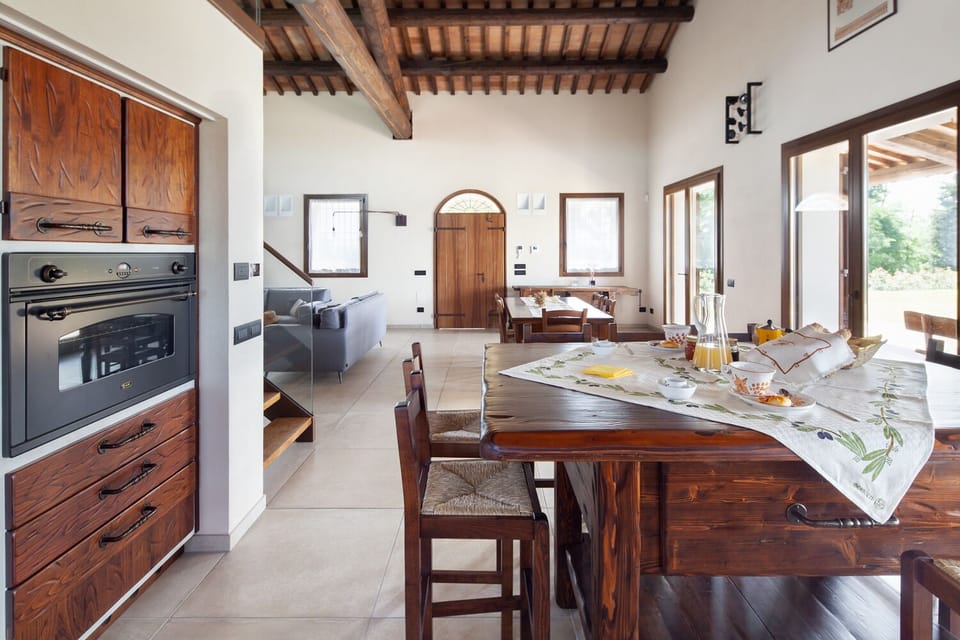 Kitchen with open plan dining