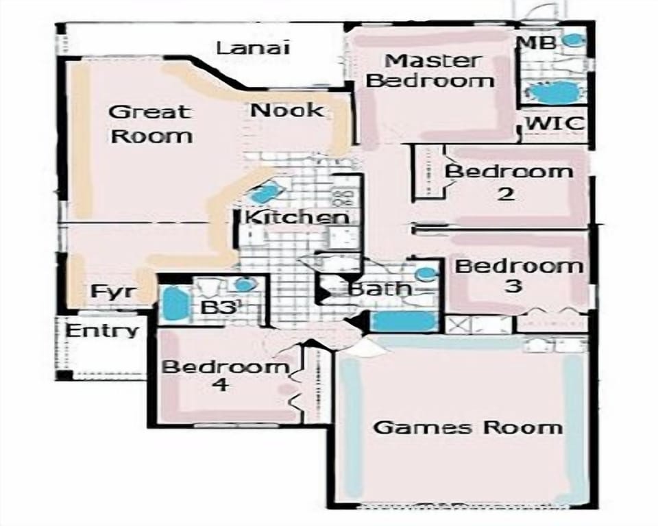 The villa has an open yet cozy layout