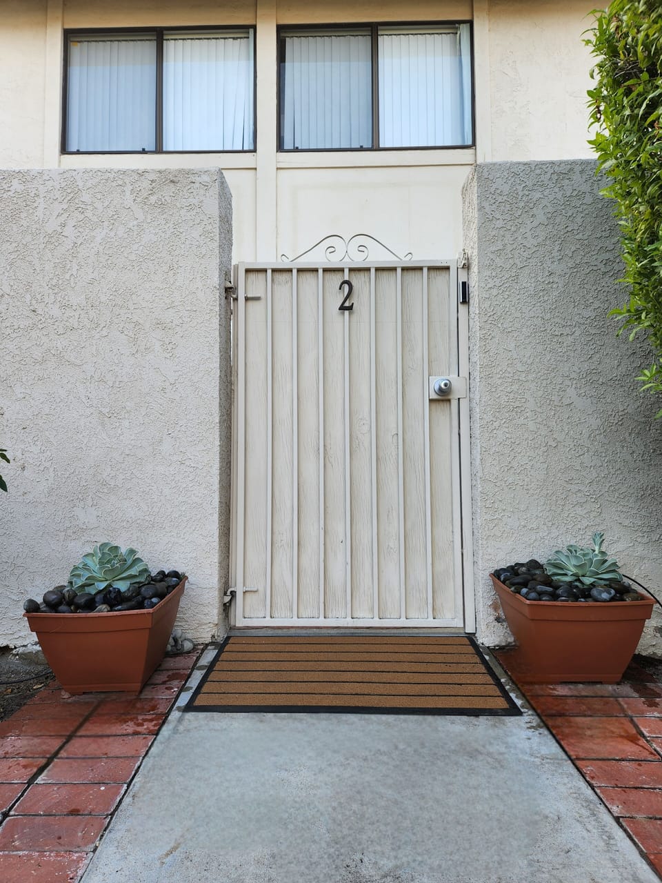 Entry to condo from parking area