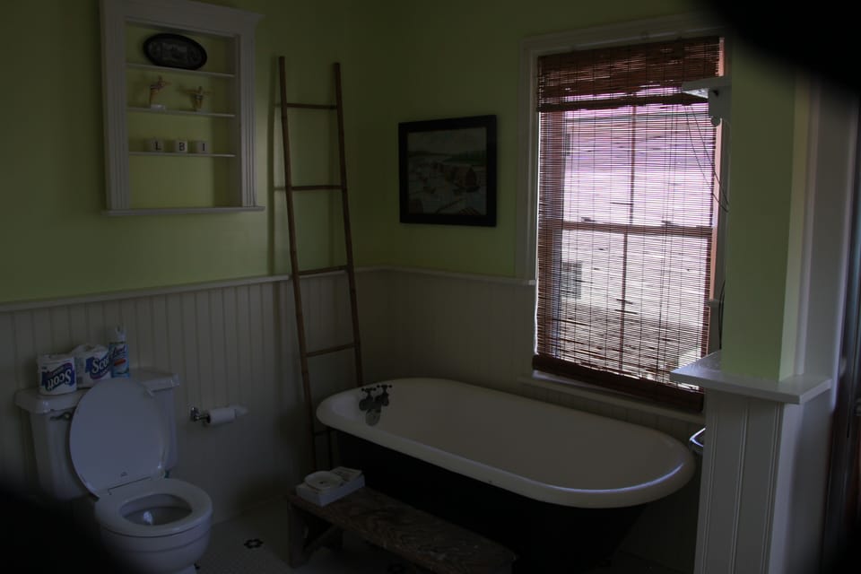 Bathroom with shower & tub (shower not shown)