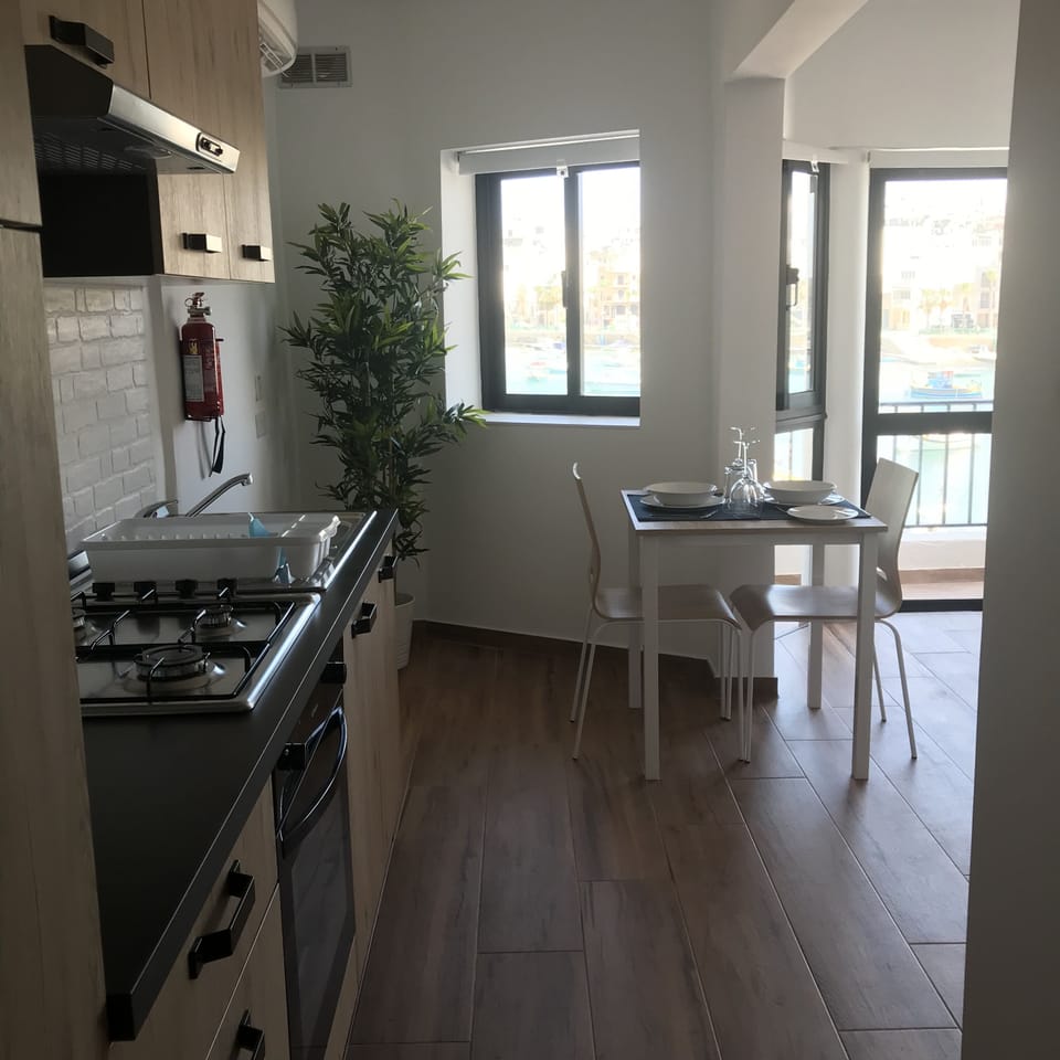Kitchen and dining area