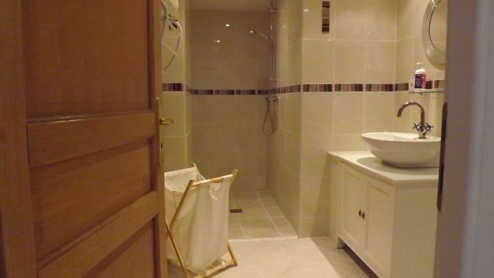 Bathroom with walk-in shower
