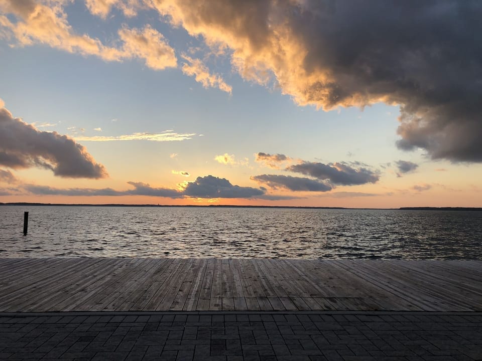 Convention Center dock next door is a great spot to catch the sunset! 