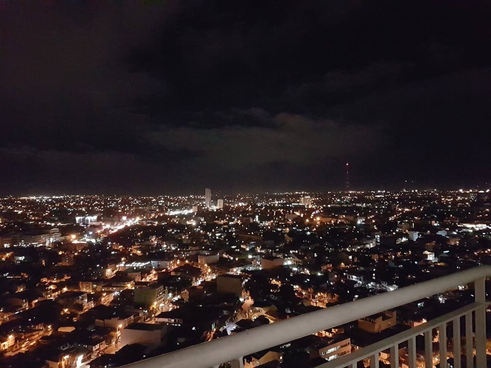 Night view from the balcony