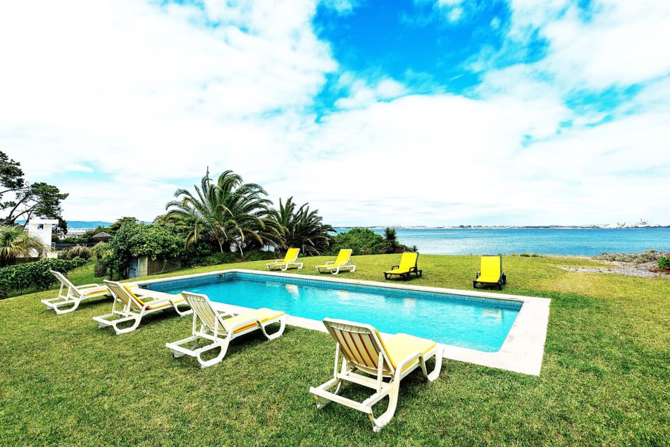 Pool overlooking the dolphin bay