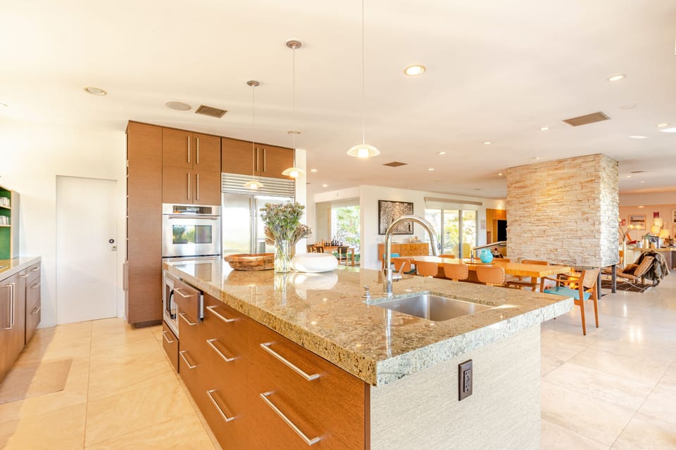 View of the open floor plan from the Kitchen.