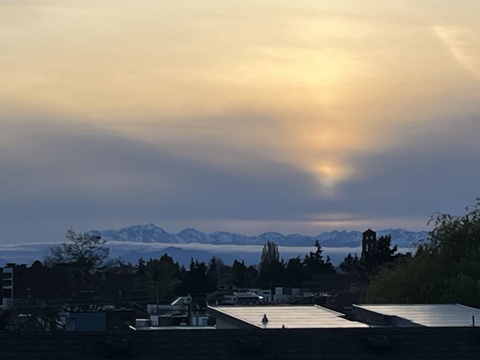 Sunset views from Rooftops deck