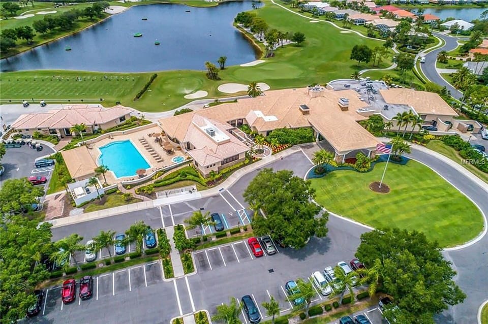aerial view of the club 