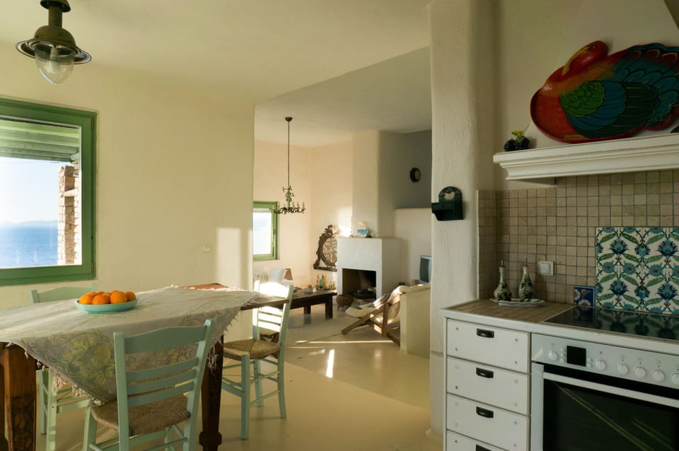 View of living room from kitchen