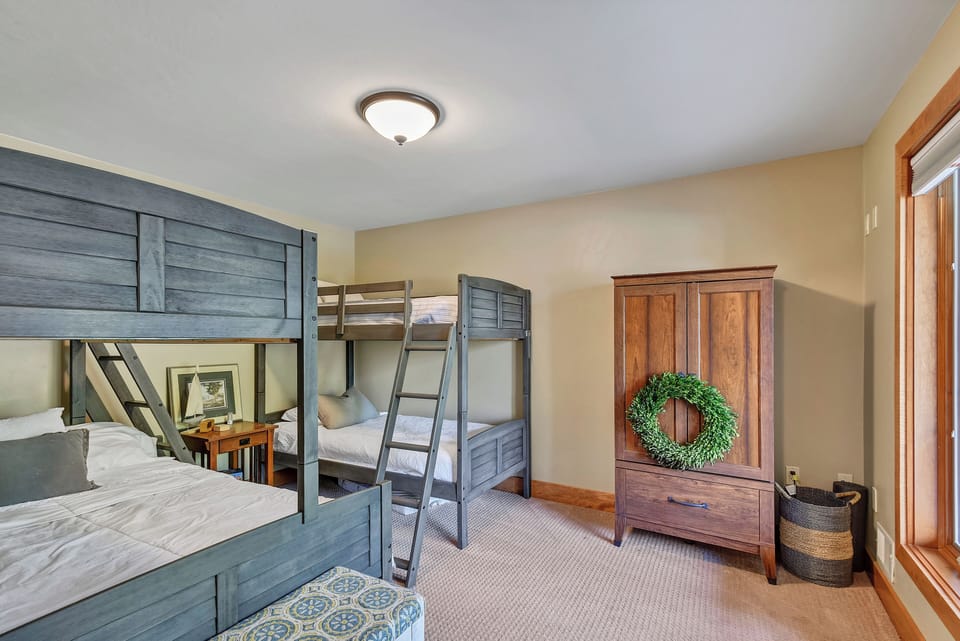 Bunk room in lower level