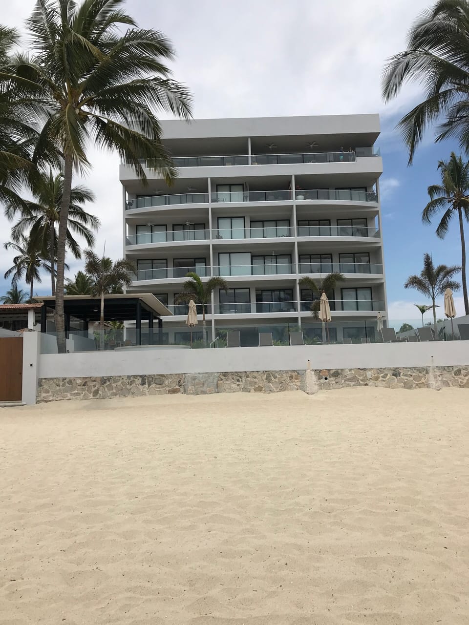 Belle Vie from the beach