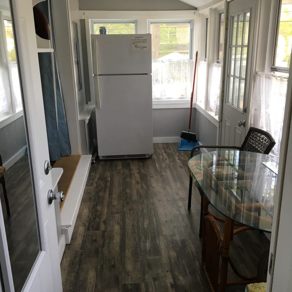Sun room, newly renovated in 2017.