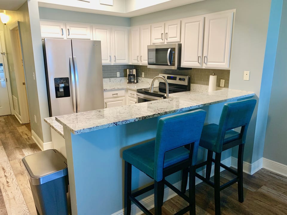 Fully stocked with all appliances, dishes and more!