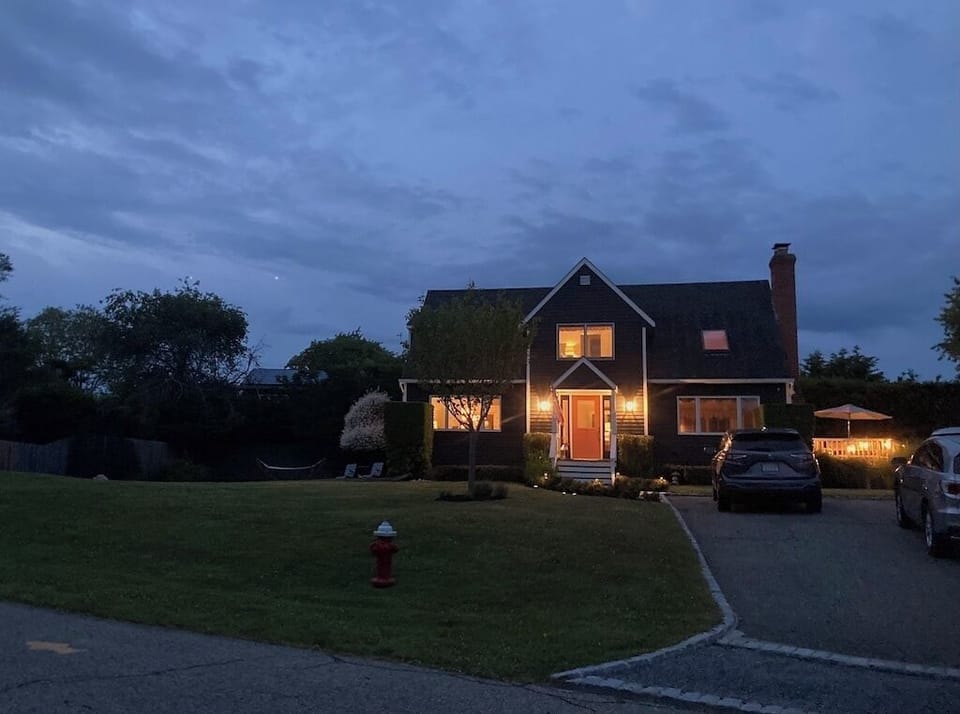 Night time front of house