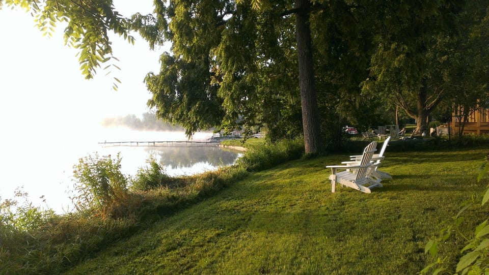 Morning mist off the lake