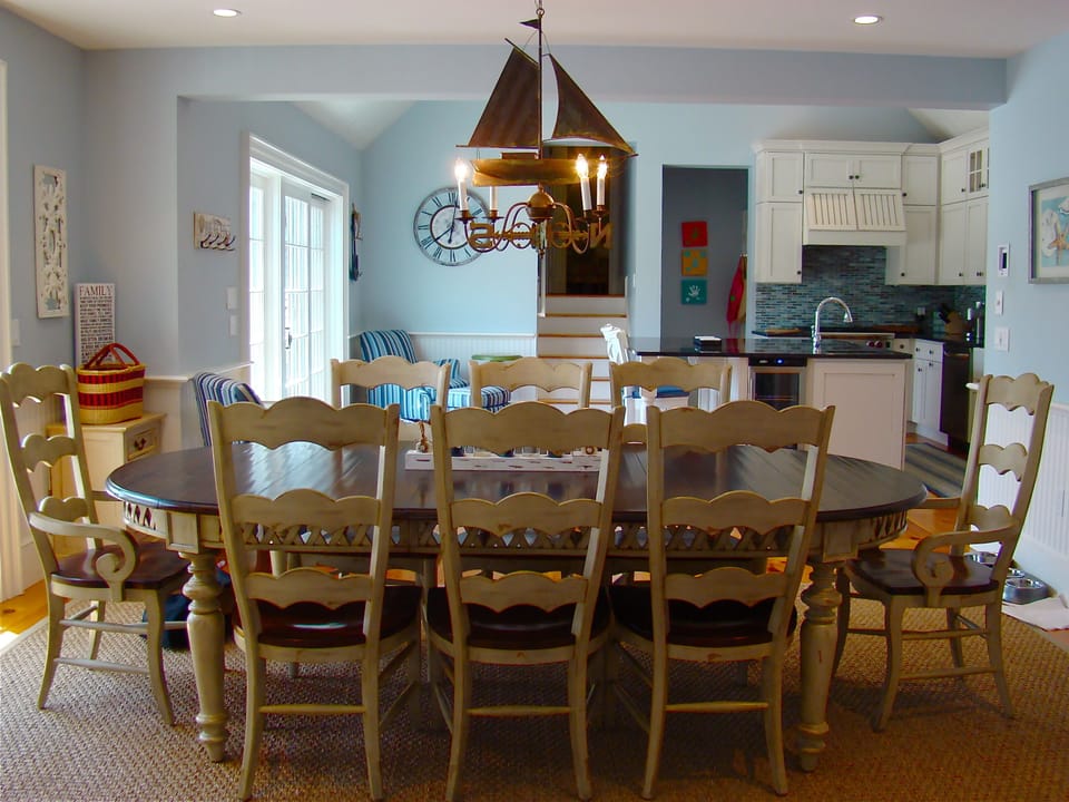 Kitchen table for family gatherings