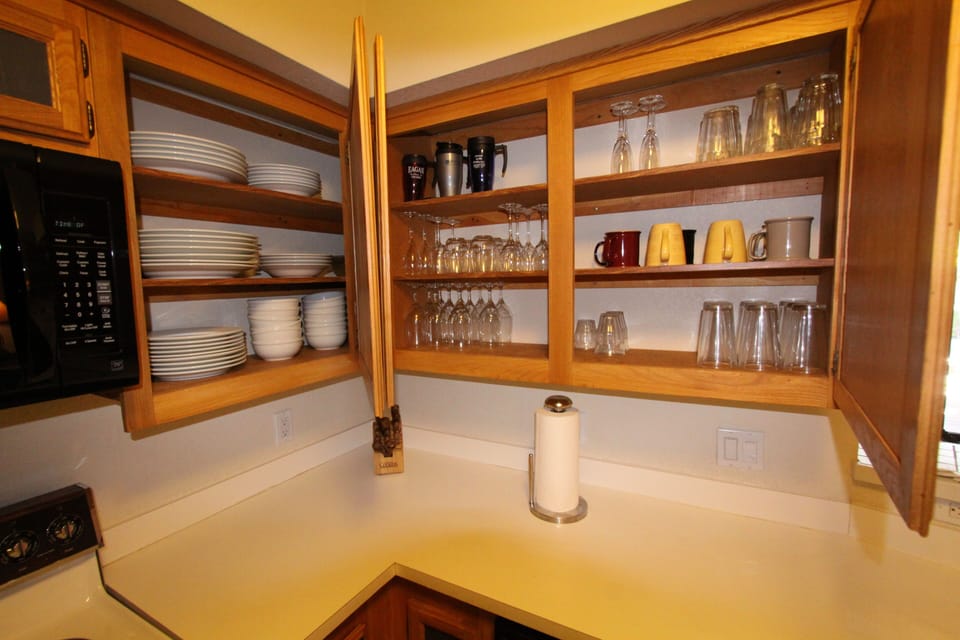 Fully stocked kitchen