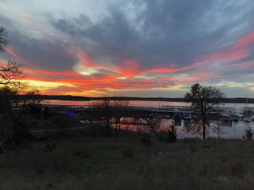 Sunset at Canyon Lake Marina