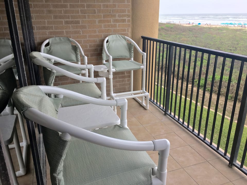 Enjoy the soft gulf breezes from your private deck.