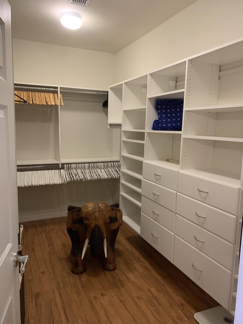 Elephant in the closet 
Is a chair