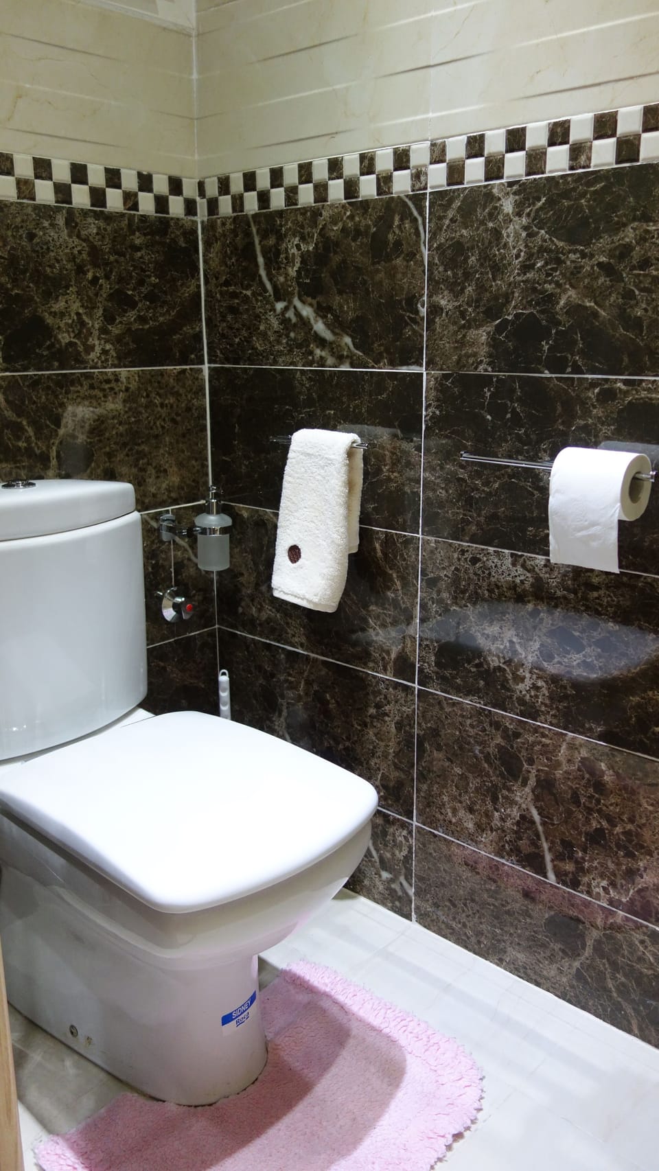 Toilet is separate from the bathroom