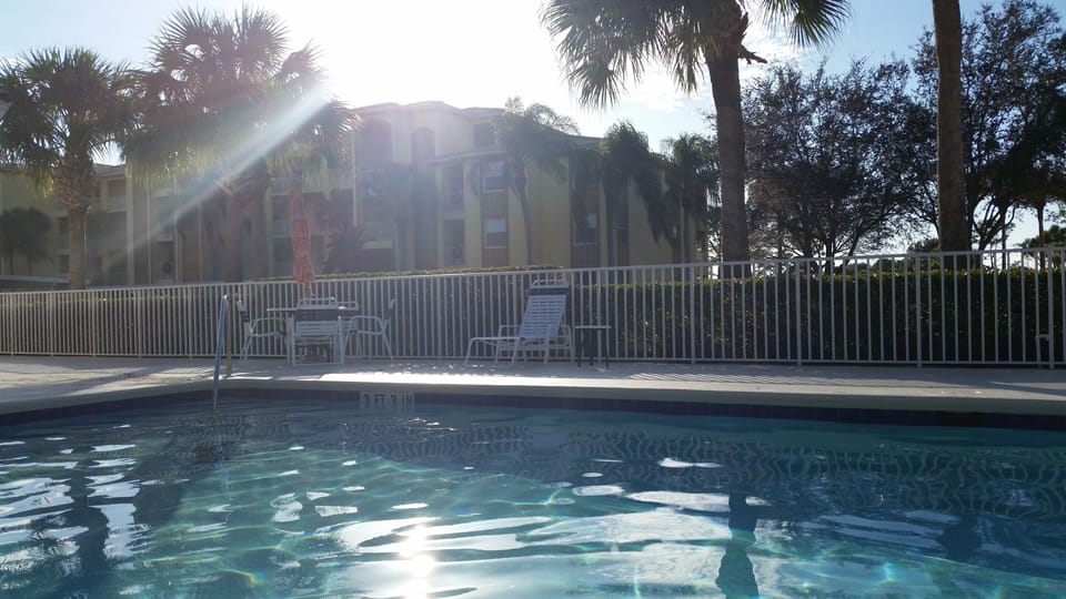Pool is just steps away...
