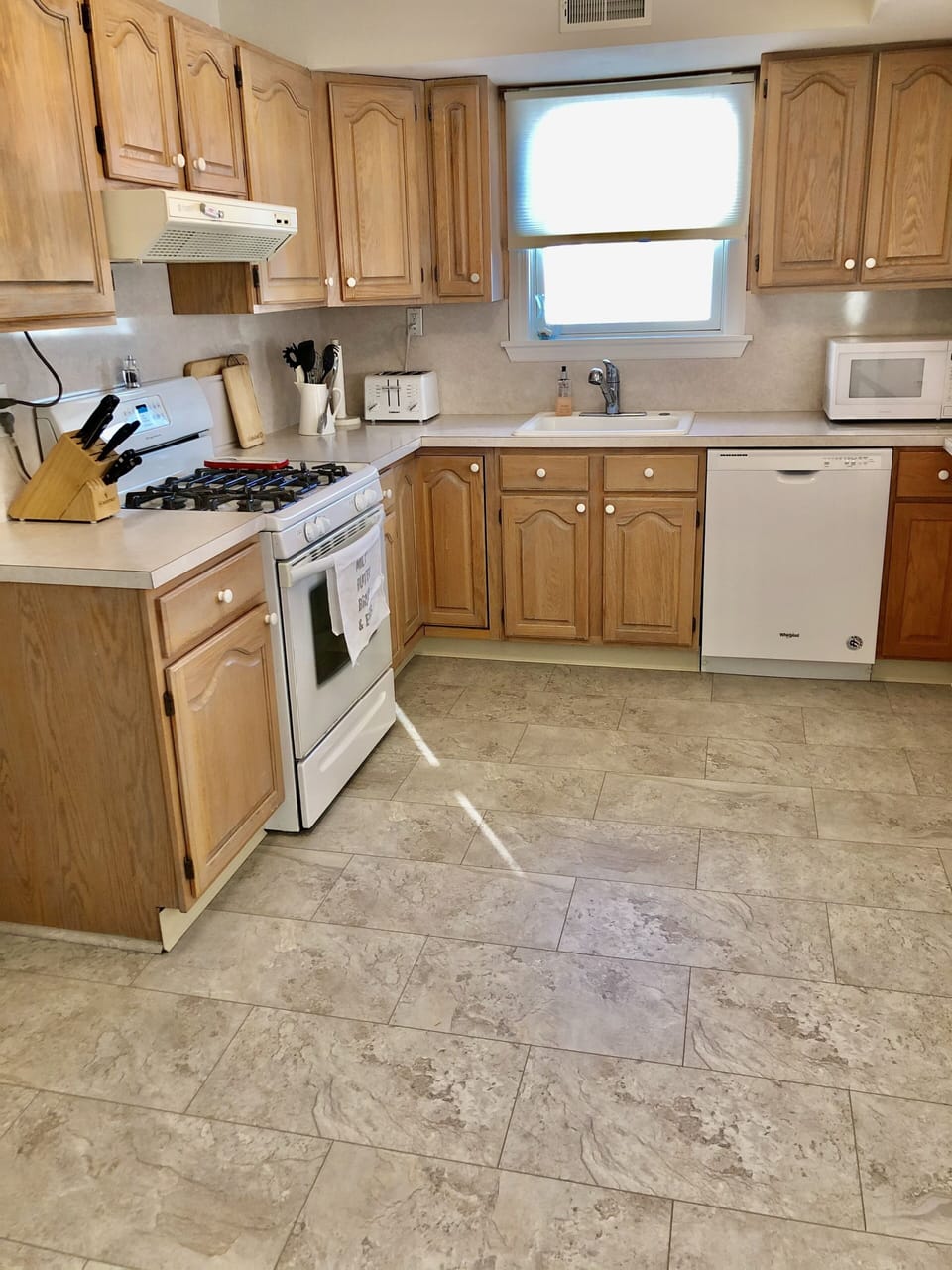 sunny kitchen with everything you need!
